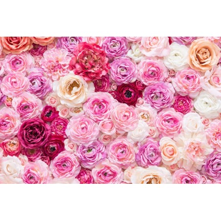 Papier peint photo romantique tapisserie florale - Les roses