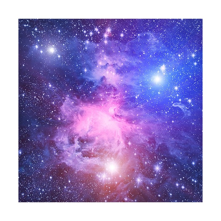 Décoration plafond paysage univers - Ciel bleu violet avec les étoiles