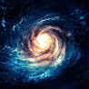 Décoration plafond paysage univers - Galaxie spirale
