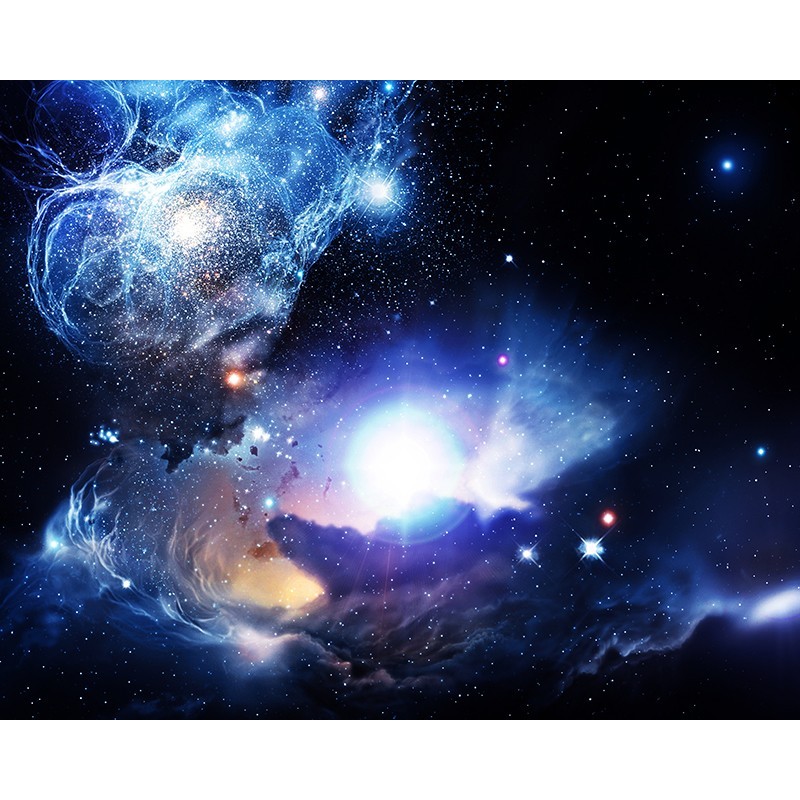 Décoration plafond paysage univers - Les étoiles lumineuses dans ciel foncé