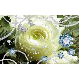Papier peint photo romantique tapisserie florale - Le souvenir de mariage