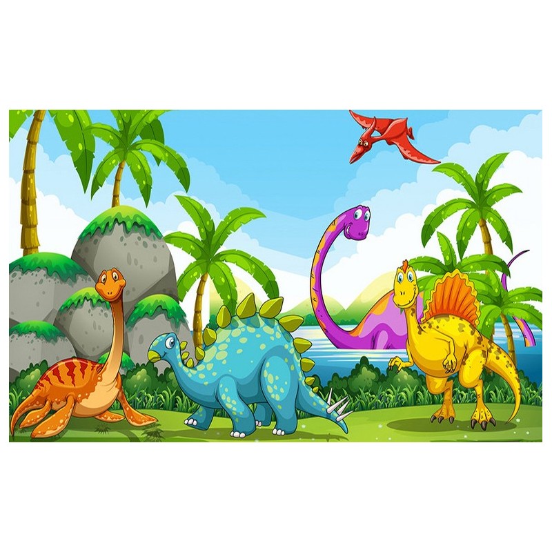 Décoration murale XXL crèche garderie spéciale dinosaure - Les bébés dinos