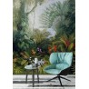 Tableau d'artiste - Paysage de la jungle - Les plantes et les fleurs tropicales