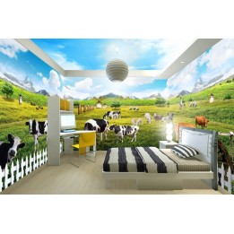 Décoration murale grand panoramique - A la ferme