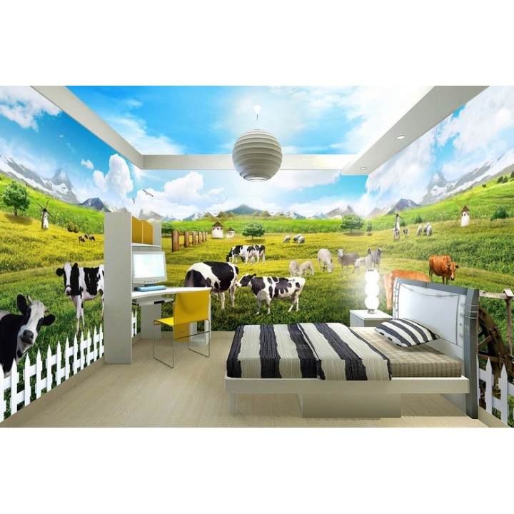 Décoration murale grand panoramique - A la ferme