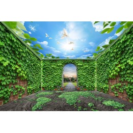 Décoration murale 3D grand panoramique - Mur végétal