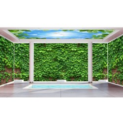 Décoration murale 3D grand panoramique - Mur végétal