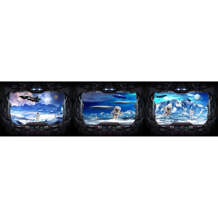 Décoration murale 3D grand panoramique - Dans le vaisseau spatial