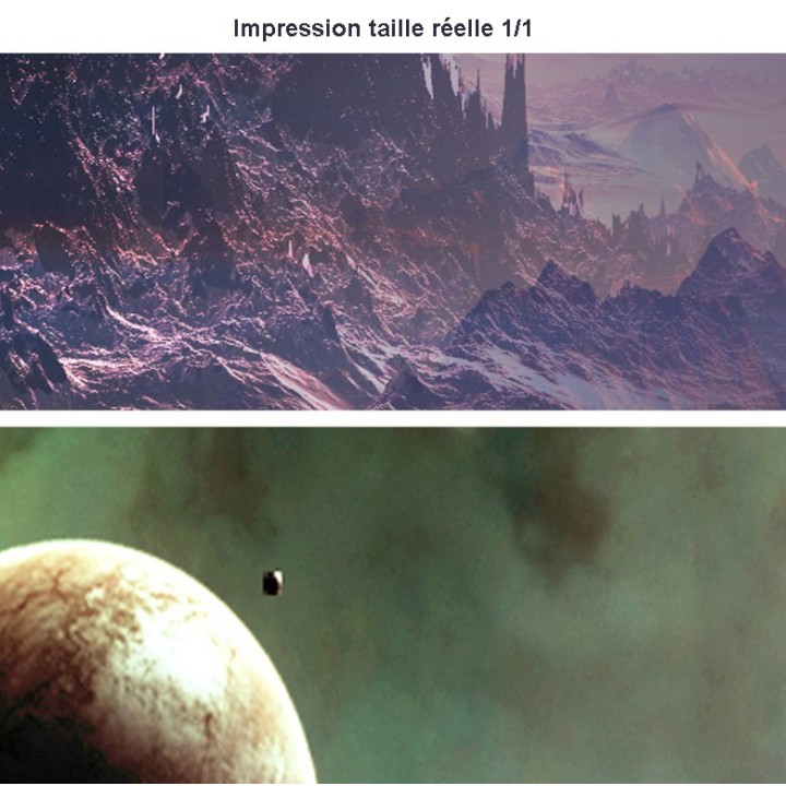 Décoration murale grand panoramique paysage univers - Dans une autre planète