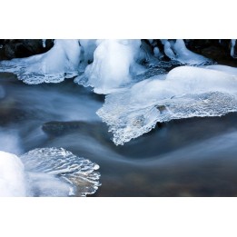 Revêtement de sol salle de bain trompe l'œil 3D - La glace