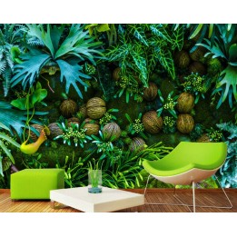 Mur végétal - Les plantes de la jungle