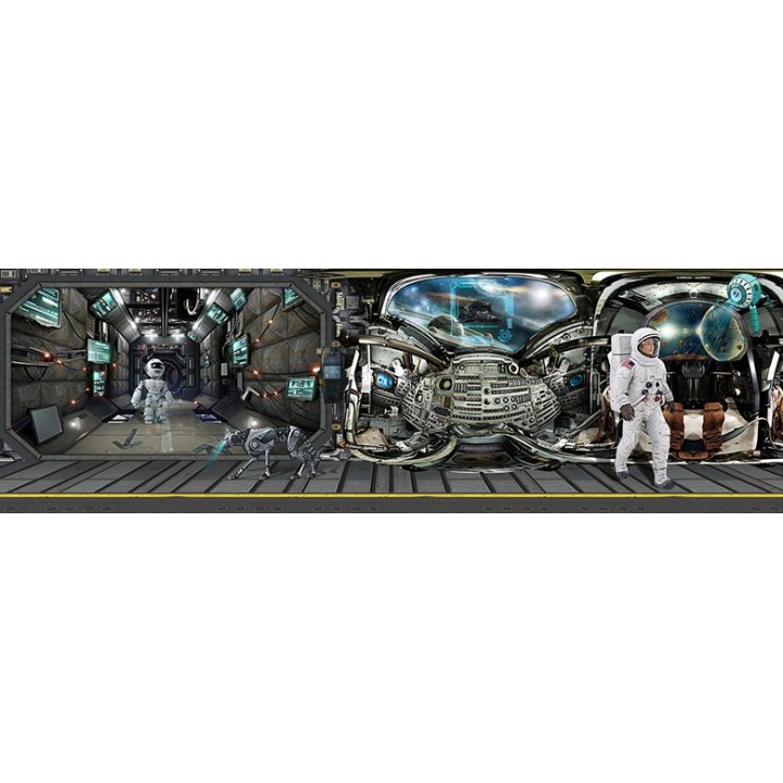 Décoration murale grand panoramique parc thème - La station spatiale