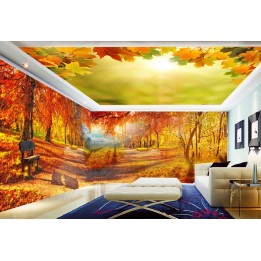 décor XXL paysage nature - Forêt d'automne