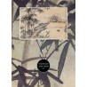 Papier peint japonais aspect ancien - Les bambous au pied d'un rocher