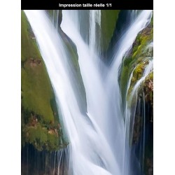 Papier peint photo paysage nature format portrait (vertical)  - La chute d'eau