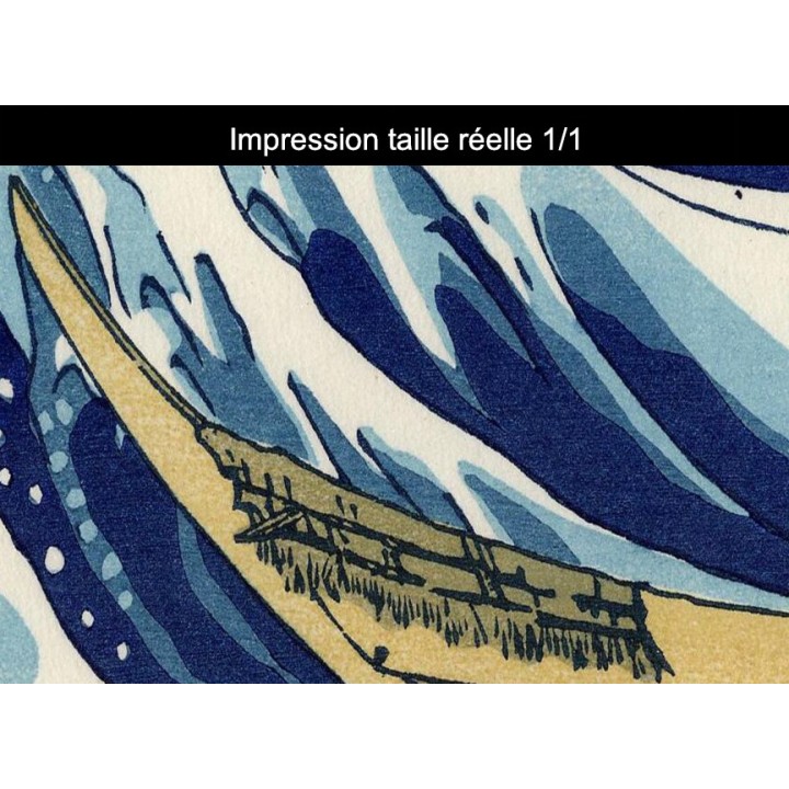 Papier peint japonais 2 volets issu d'un ukiyo-e - Les vagues