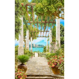 papier peint 3D romantique sur mesure poster géant trompe l'œil paysage Italie