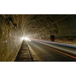 Papier peint photo trompe l'oeil 3D - Le tunnel de temps