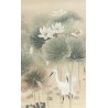 Peinture chinoise ancienne - Les aigrettes avec les lotus blancs