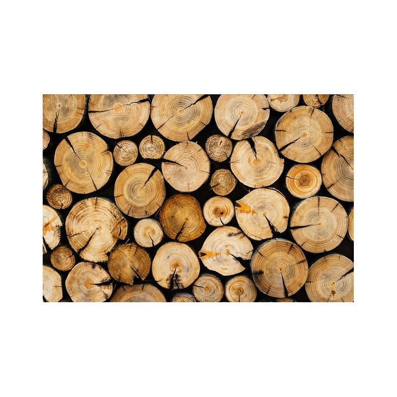 Revêtement de sol couloir imitation bois - Les rondins de bois