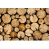Revêtement de sol couloir imitation bois - Les rondins de bois