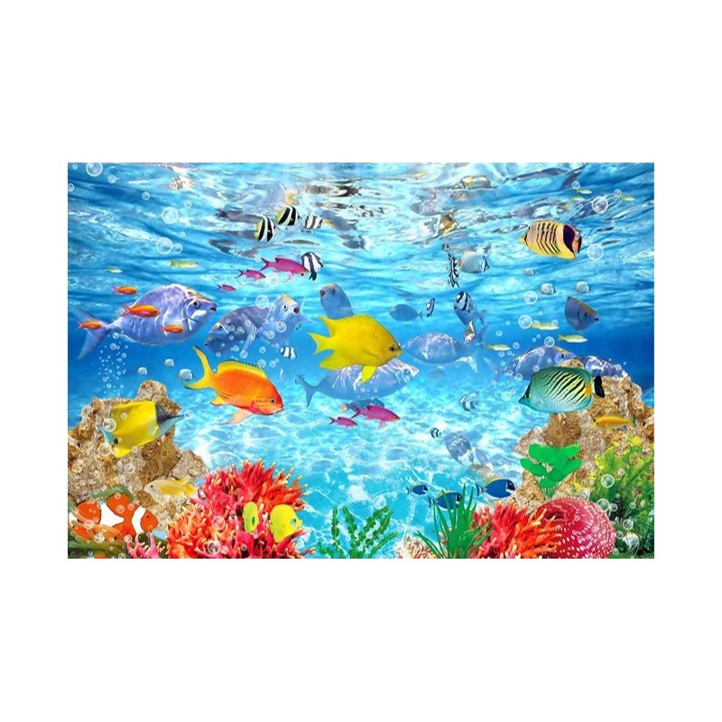 Revêtement de sol océan - Les poissons tropicaux et les coraux