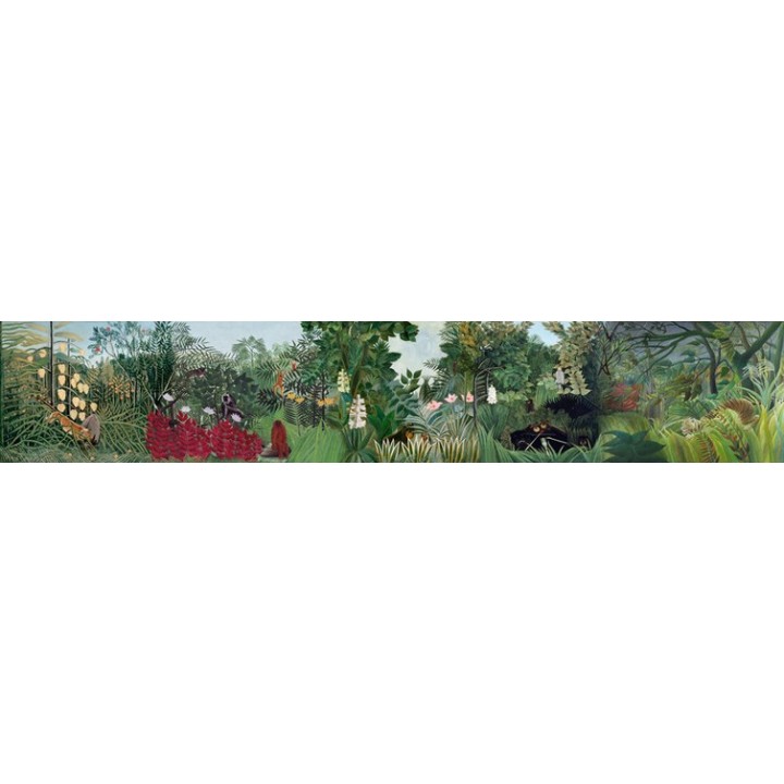 Tapisserie tropicale grand format panoramique - Les animaux dans la jungle
