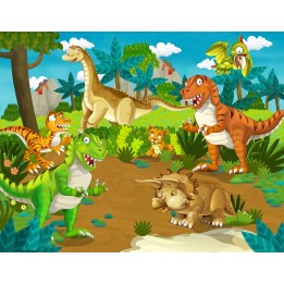 Papier peint enfant poster géant dinosaure
