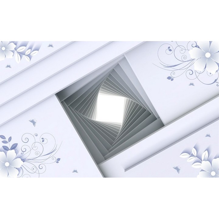 Décor plafond trompe l'oeil 3D - Petite fenêtre sur le toit