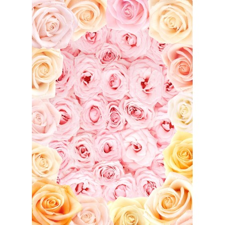 Décor plafond fleur romantique - Les roses