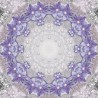 Décor plafond romantique - Les fleurs violettes, les perles et la dentelle