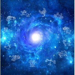 Décor plafond ciel dans la nuit - Les 12 signes astrologiques