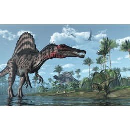 Papier peint personnalisé poster mural dinosaure 