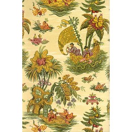 Tapis chinois ancien - Voyage dans les pays tropicaux