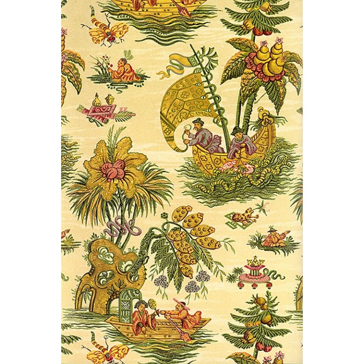 Tapis chinois ancien - Voyage dans les pays tropicaux