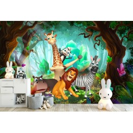 Papier Peint Personnalisé Poster Géant Animaux Pour Enfant