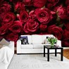 Papier peint photo floral - Les roses rouges