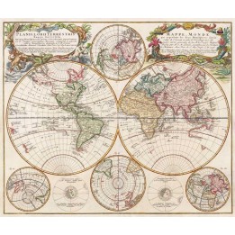 Vieille carte mondiale 1