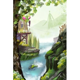 papier peint fantaisie personnalisable "Rivière mystérieuse"