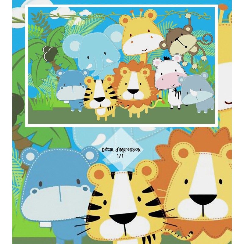 Découvrez le sticker mural rigolo hippopotame, animaux, Afrique, enfants  WS00000087