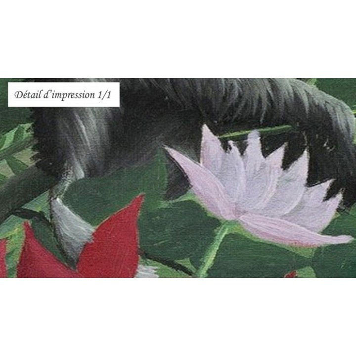 Tapisserie tropicale - Les singes dans la jungle