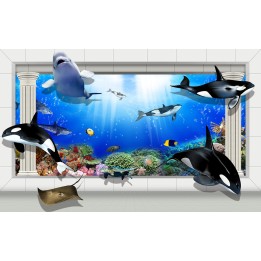 Papier peint 3D personnalisable Les orques