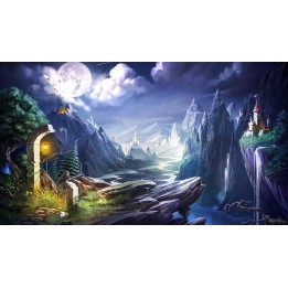 papier peint fantaisie romaintique personnalisé - Scène de jeux vidéo 2