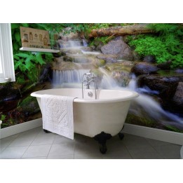 décoration murale magasin salle de bain panneau étanche imprimé - Chute d'eau