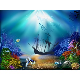 papier peint fond marin sur mesure pour enfant