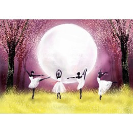 papier peint fantaisie personnalisé Danse dans la nuit