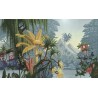 Jungle en couleur - Bananier, saule pleureur, cocotier et fleurs exotiques