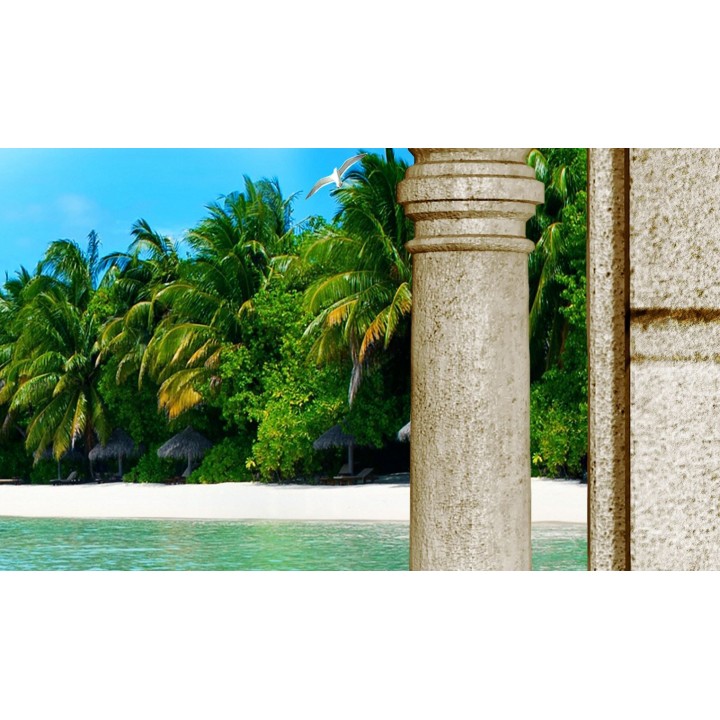 Panneau panorama paysage trompe l'œil 3D photoréaliste -