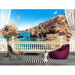 paysage trompe l'œil 3D -