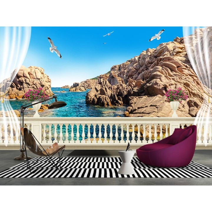 paysage trompe l'œil 3D -